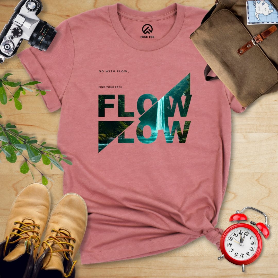 Hike Tee T-Shirt Heather Mauve / S Flow Flow Shirt