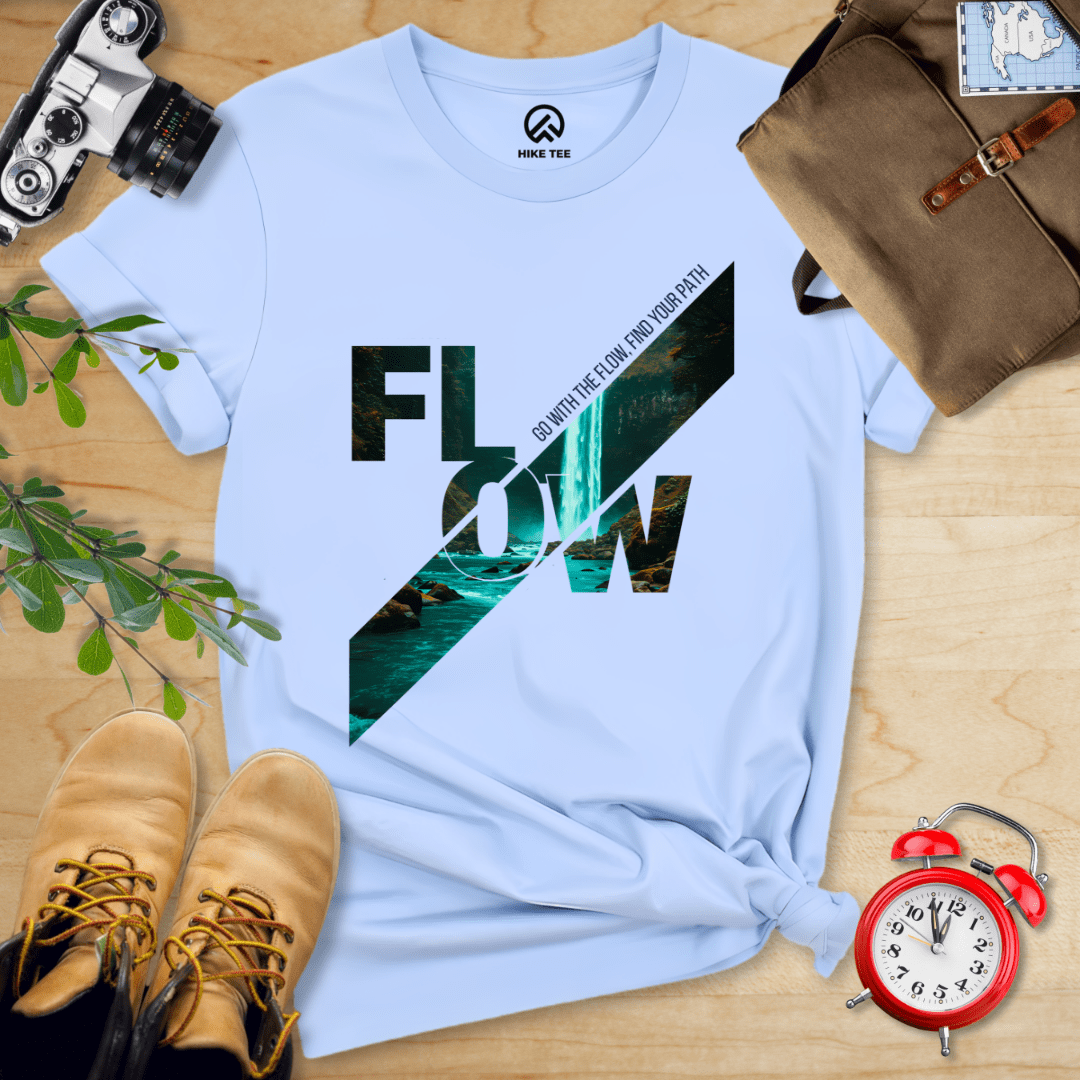 Hike Tee T-Shirt Baby Blue / S Flow Shirt