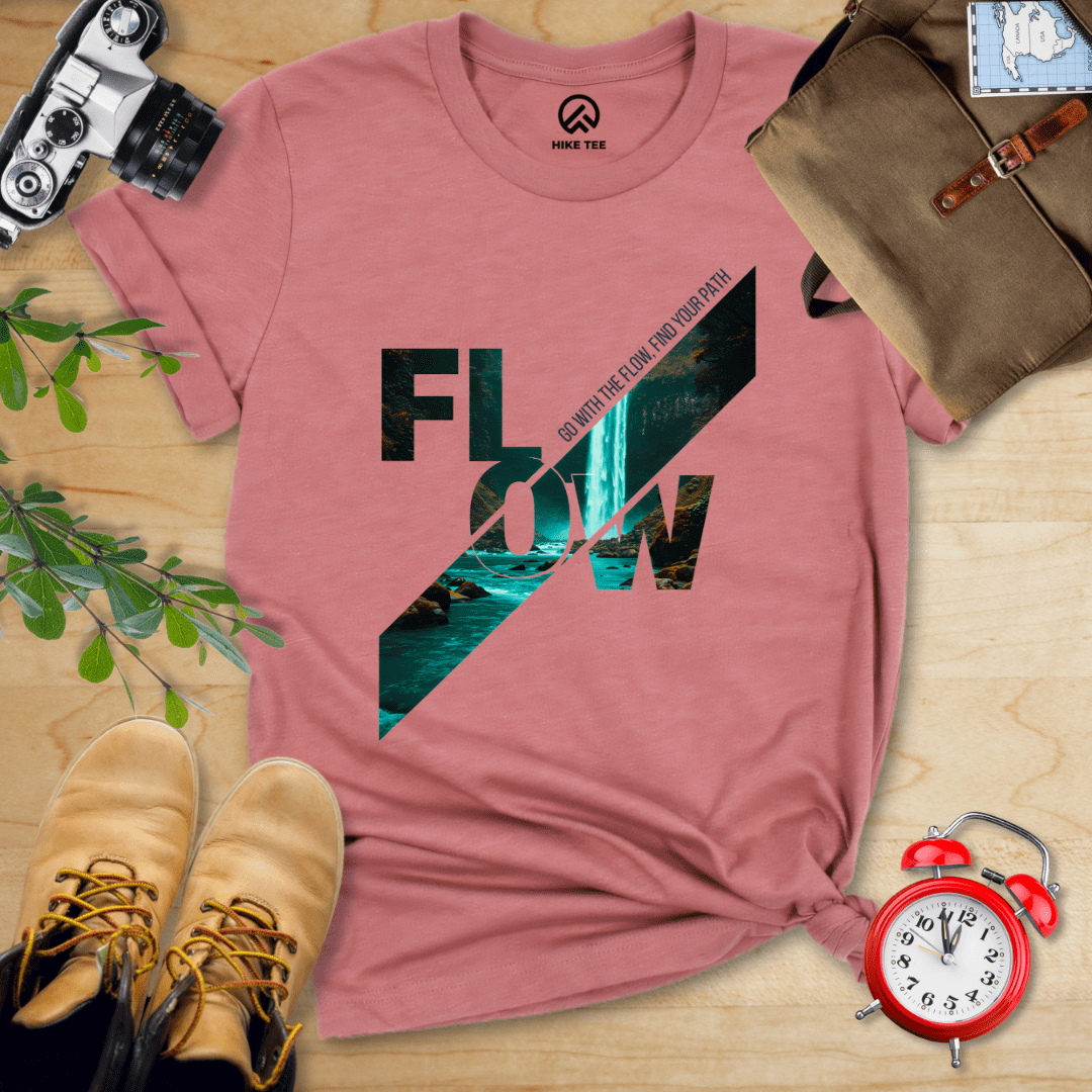 Hike Tee T-Shirt Heather Mauve / S Flow Shirt