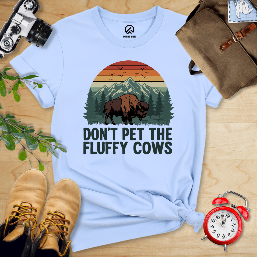 Hike Tee T-Shirt Baby Blue / S Fluffy Cow Shirt