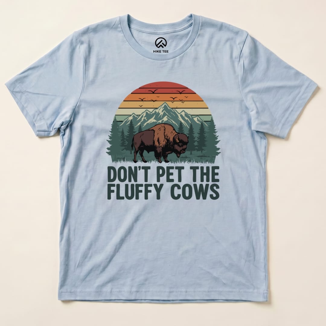 Hike Tee T-Shirt Baby Blue / S Fluffy Cow Shirt