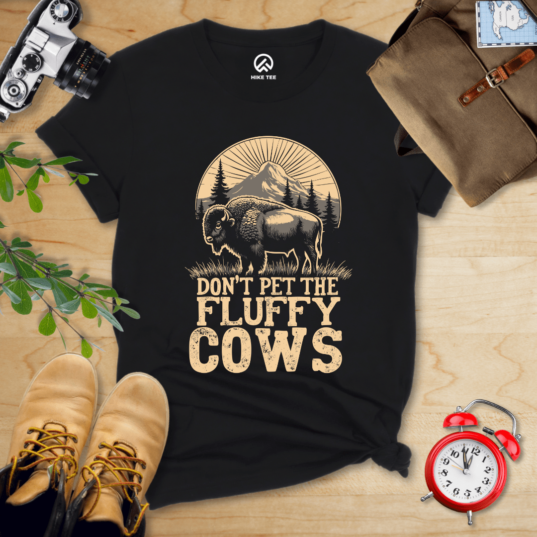 Hike Tee T-Shirt Black / S Fluffy Cow Shirt