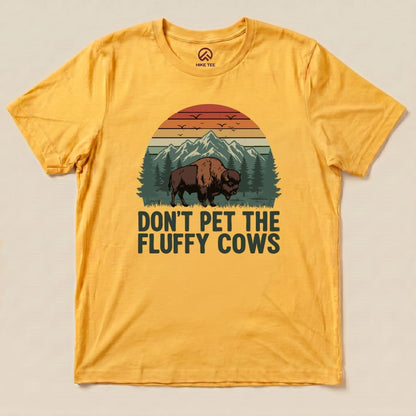 Hike Tee T-Shirt Gold / S Fluffy Cow Shirt