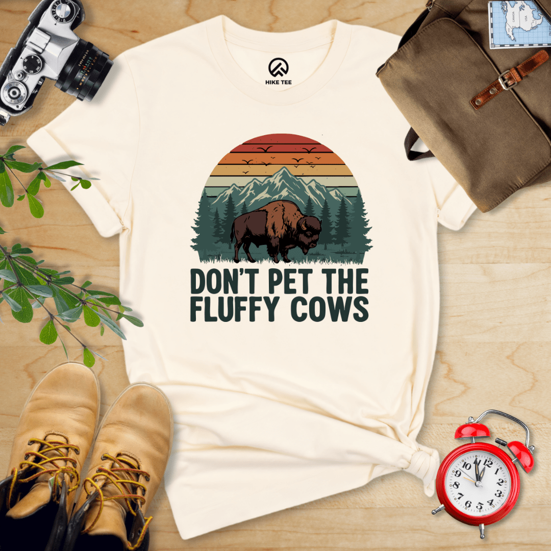 Hike Tee T-Shirt Natural / S Fluffy Cow Shirt
