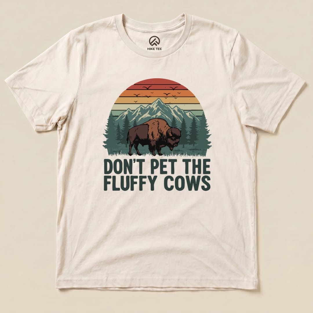 Hike Tee T-Shirt Natural / S Fluffy Cow Shirt
