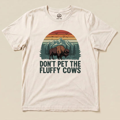 Hike Tee T-Shirt Natural / S Fluffy Cow Shirt