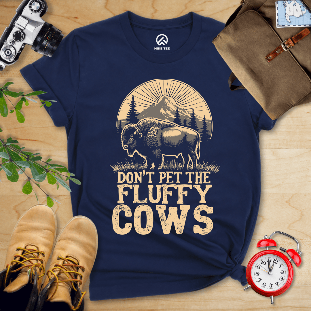 Hike Tee T-Shirt Navy / S Fluffy Cow Shirt