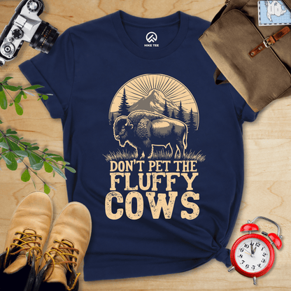 Hike Tee T-Shirt Navy / S Fluffy Cow Shirt