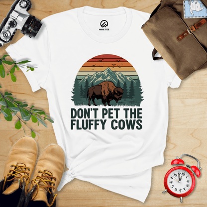 Hike Tee T-Shirt White / S Fluffy Cow Shirt