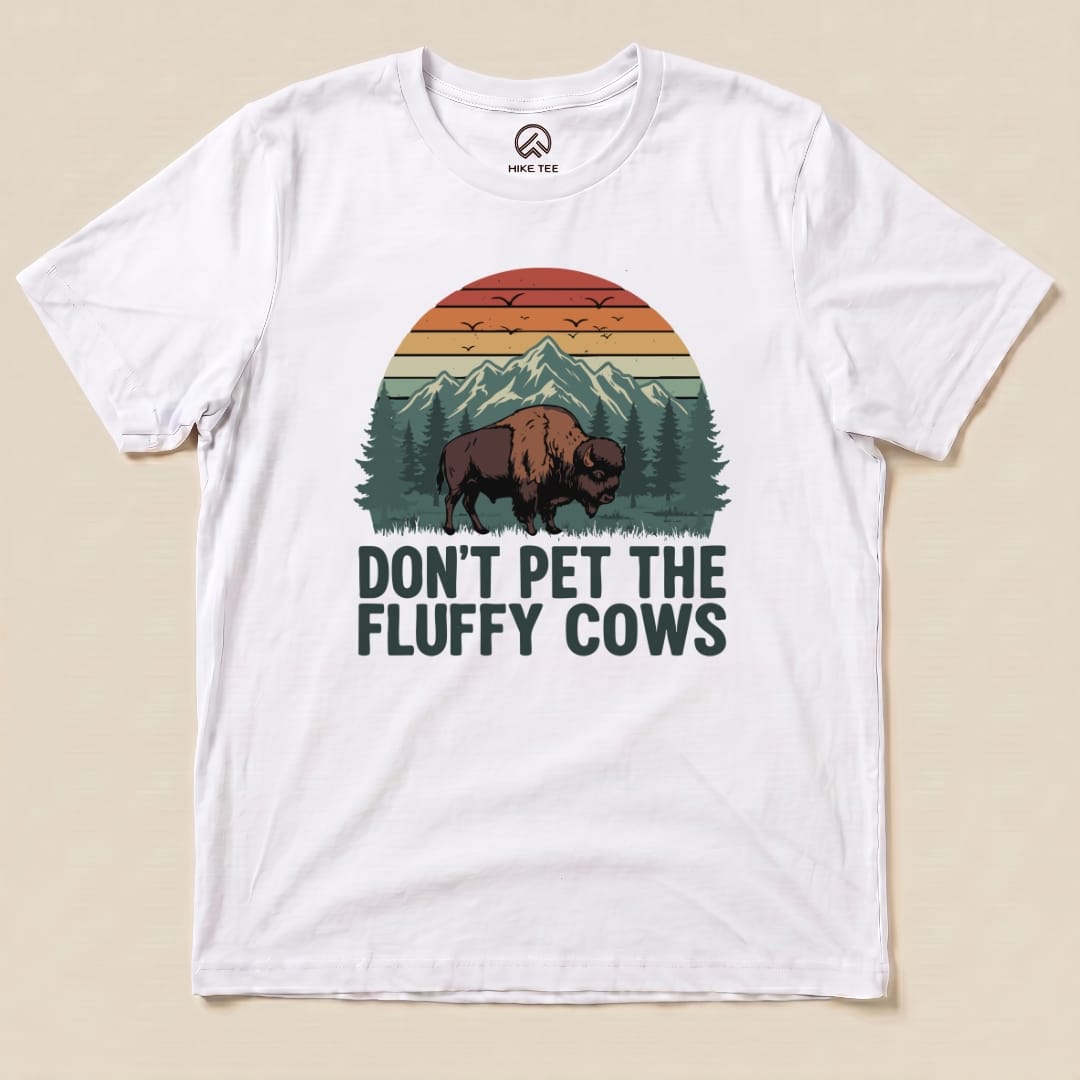 Hike Tee T-Shirt White / S Fluffy Cow Shirt