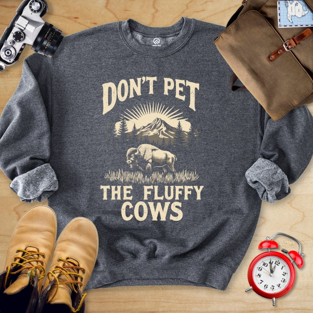 Hike Tee Sweatshirt Dark Heather / S Fluffy Cow Sweatshirt