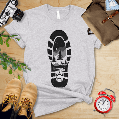 Hike Tee T-Shirt Athletic Heather / S Footprint Shirt