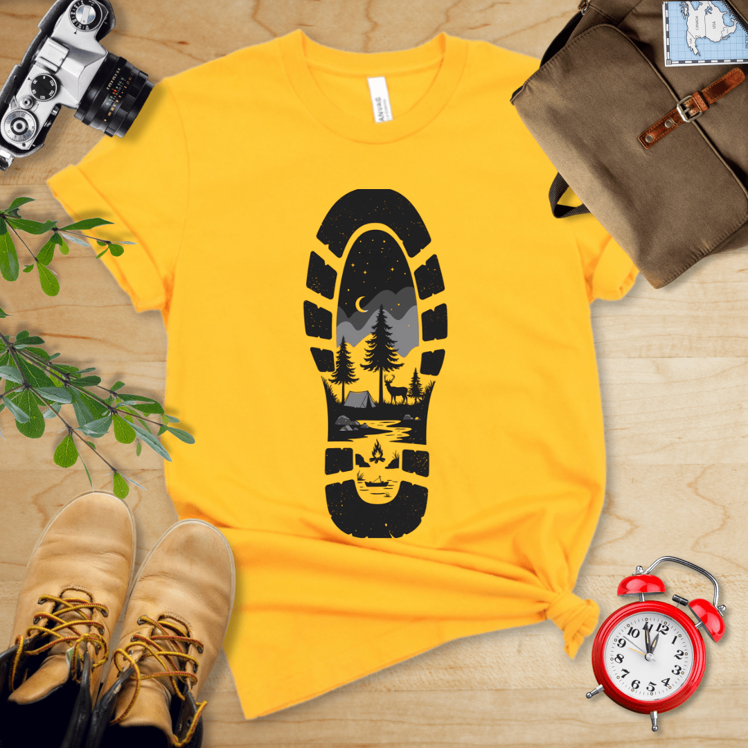 Hike Tee T-Shirt Gold / S Footprint Shirt