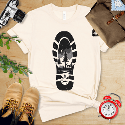 Hike Tee T-Shirt Natural / S Footprint Shirt