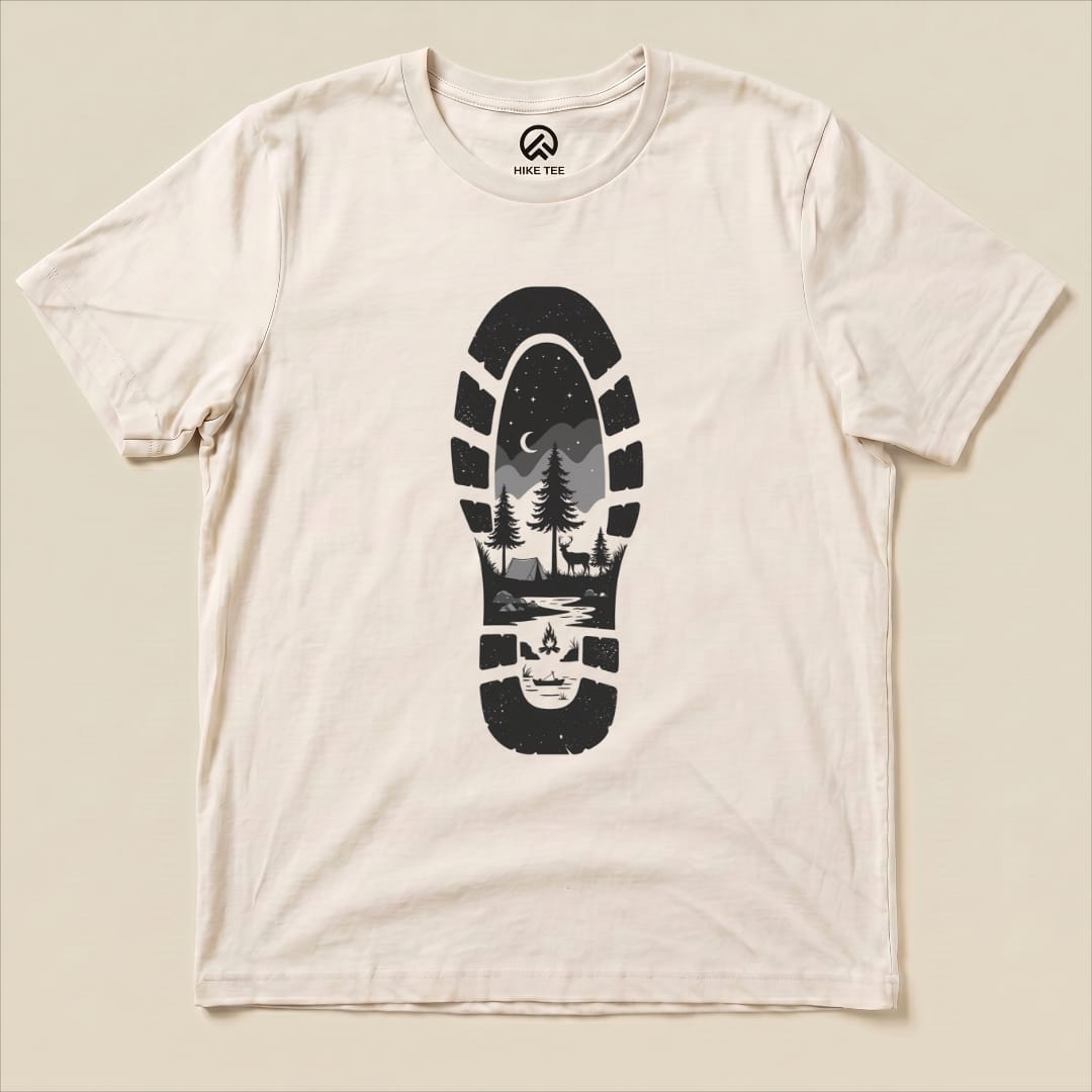 Footprint Shirt Hike Tee T-Shirt Natural / S