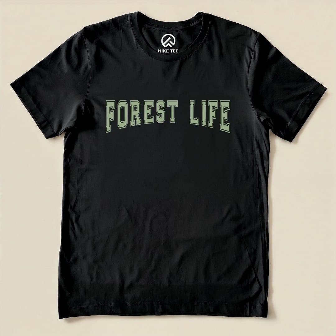 Forest Life Shirt Hike Tee T-Shirt Black / S