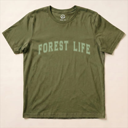 Forest Life Shirt Hike Tee T-Shirt Military Green / S