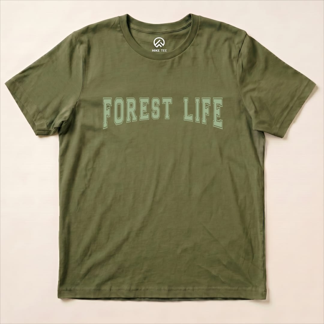 Forest Life Shirt Hike Tee T-Shirt Military Green / S