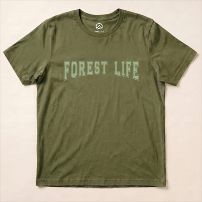 Forest Life Shirt Hike Tee T-Shirt Military Green / S