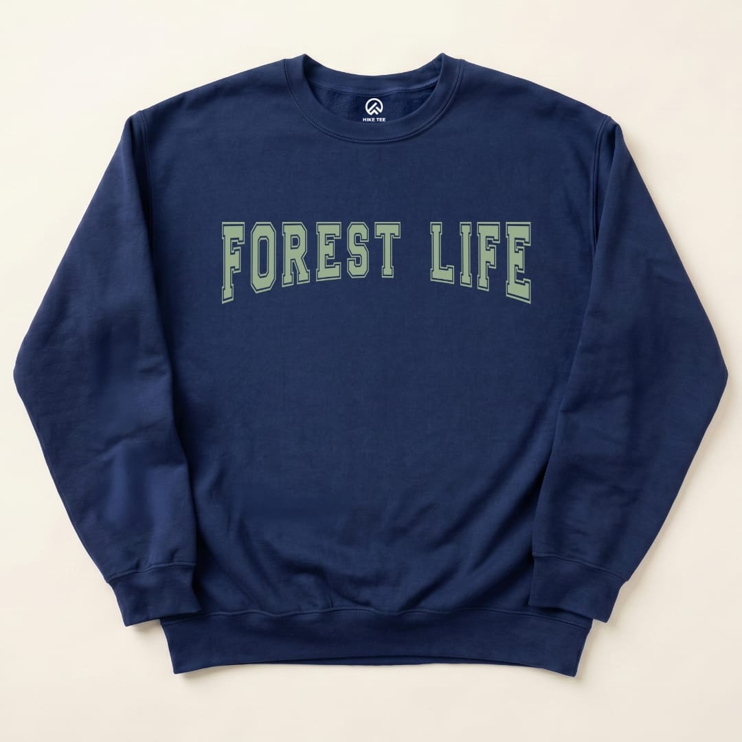 Forest Life Sweatshirt Hike Tee Sweatshirt Navy / S