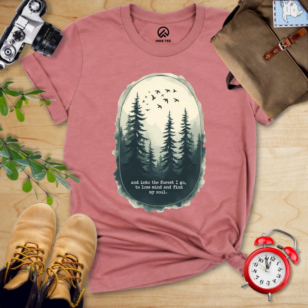 Hike Tee T-Shirt Heather Mauve / S Forest Shirt