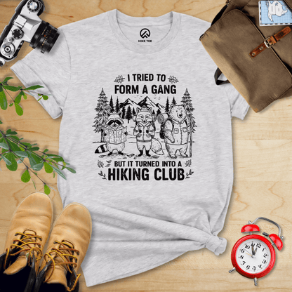 Hike Tee T-Shirt Athletic Heather / S Form a Gang Hiking Club Shirt