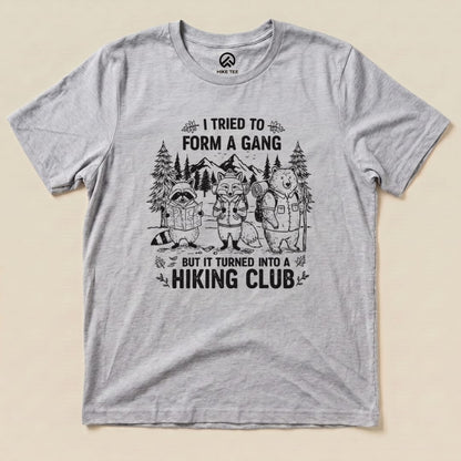 Form a Gang Hiking Club Shirt Hike Tee T-Shirt Athletic Heather / S