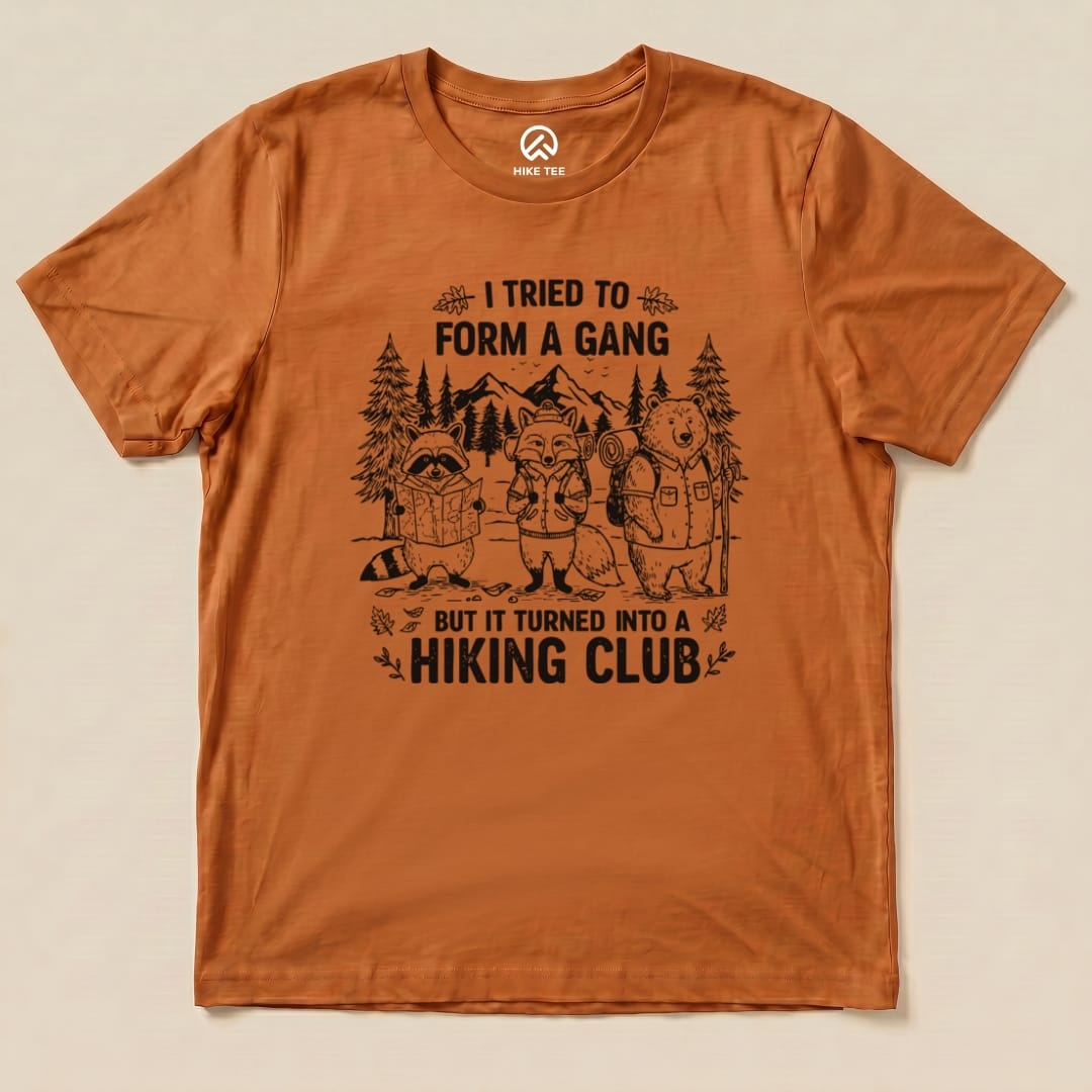 Form a Gang Hiking Club Shirt Hike Tee T-Shirt Autumn / S