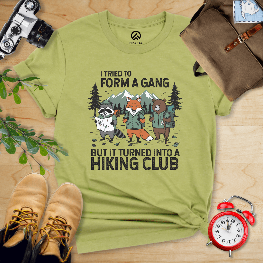 Hike Tee T-Shirt Heather Green / S Form a Gang Hiking Shirt