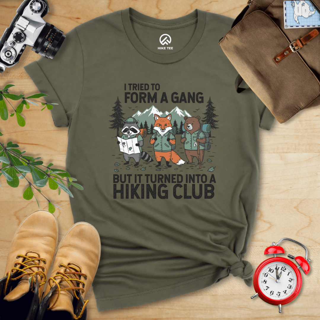 Hike Tee T-Shirt Military Green / S Form a Gang Hiking Shirt