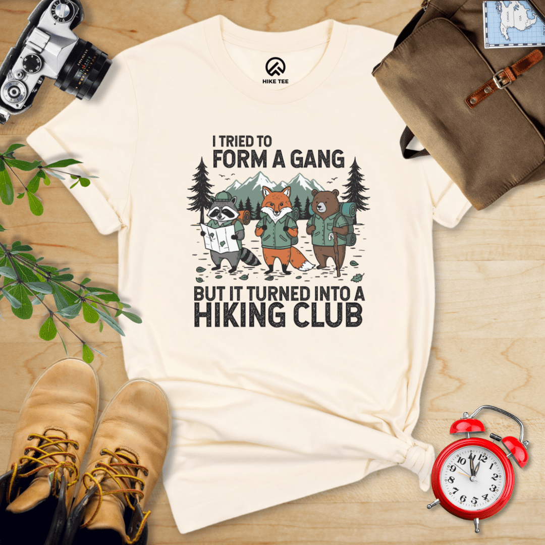 Hike Tee T-Shirt Natural / S Form a Gang Hiking Shirt