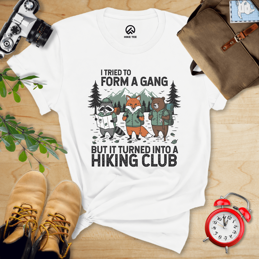 Hike Tee T-Shirt White / S Form a Gang Hiking Shirt