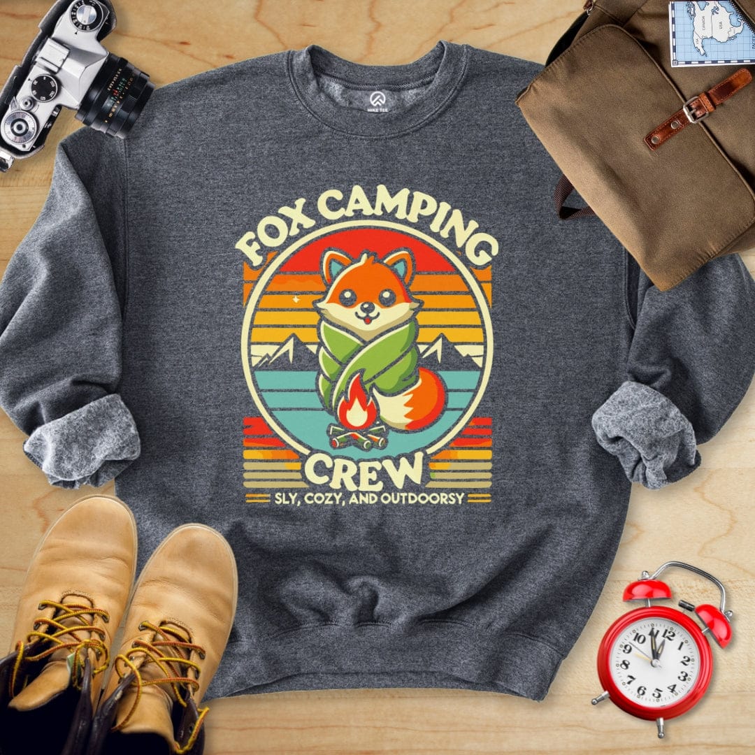 Hike Tee Sweatshirt Dark Heather / S Fox Camping Crew Sweatshirt