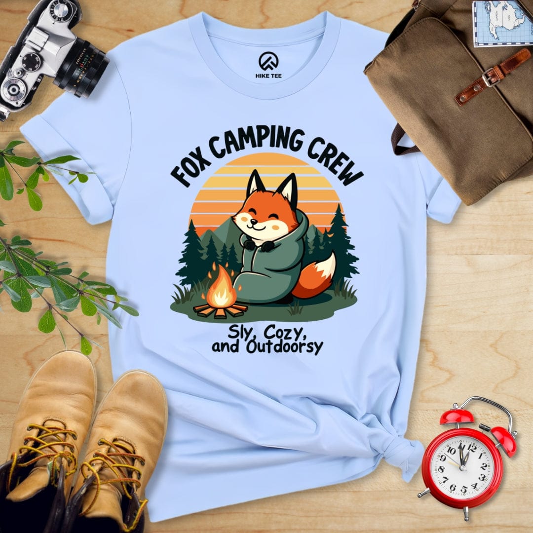 Hike Tee T-Shirt Baby Blue / S Fox Camping Crew