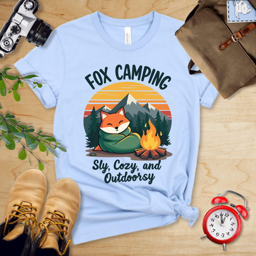 Hike Tee T-Shirt Baby Blue / S Fox Camping Crew