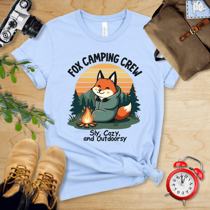 Hike Tee T-Shirt Baby Blue / S Fox Camping Crew