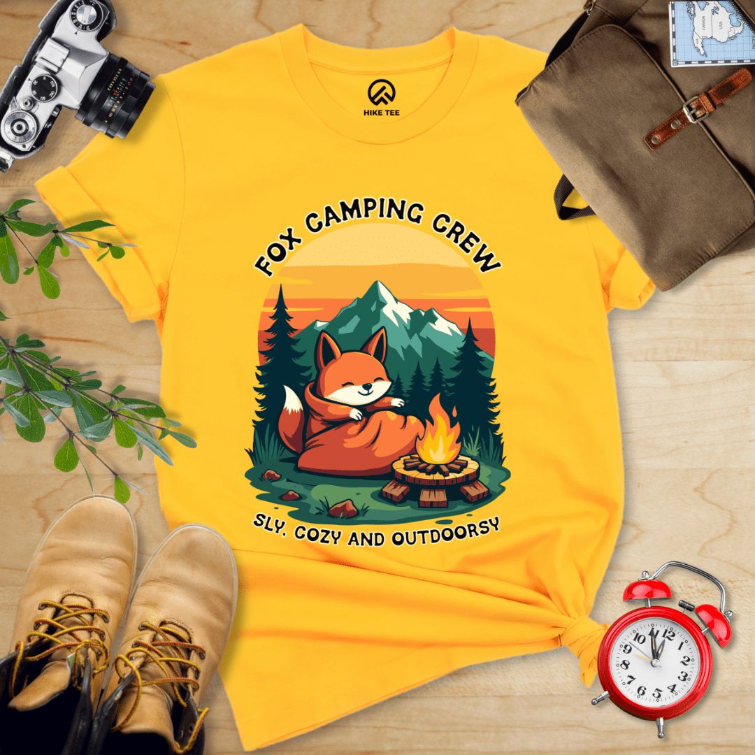 Hike Tee T-Shirt Gold / S Fox Camping Crew