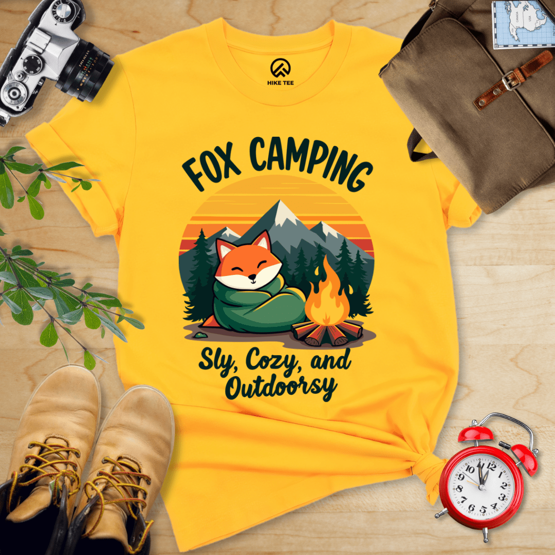 Hike Tee T-Shirt Gold / S Fox Camping Crew