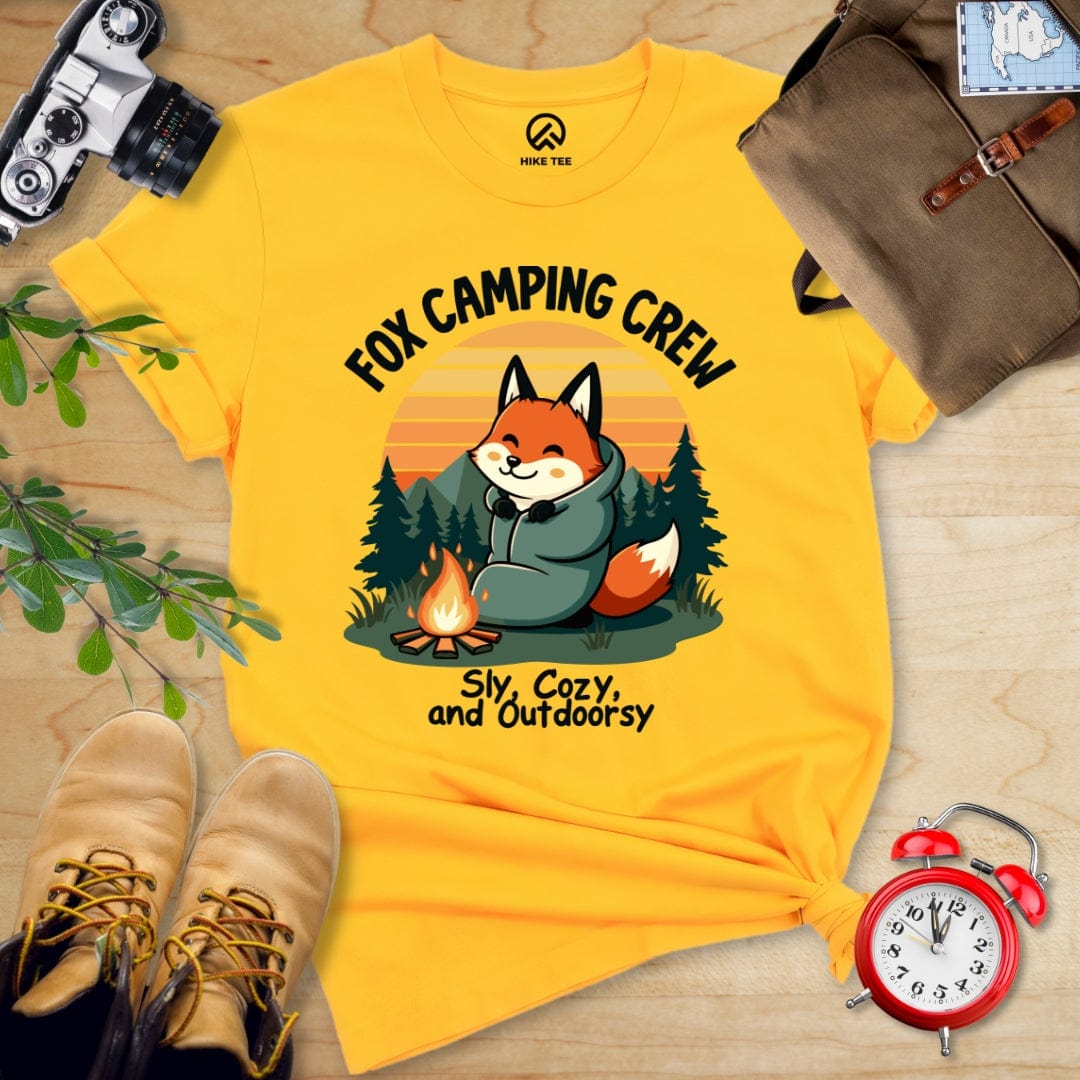 Hike Tee T-Shirt Gold / S Fox Camping Crew