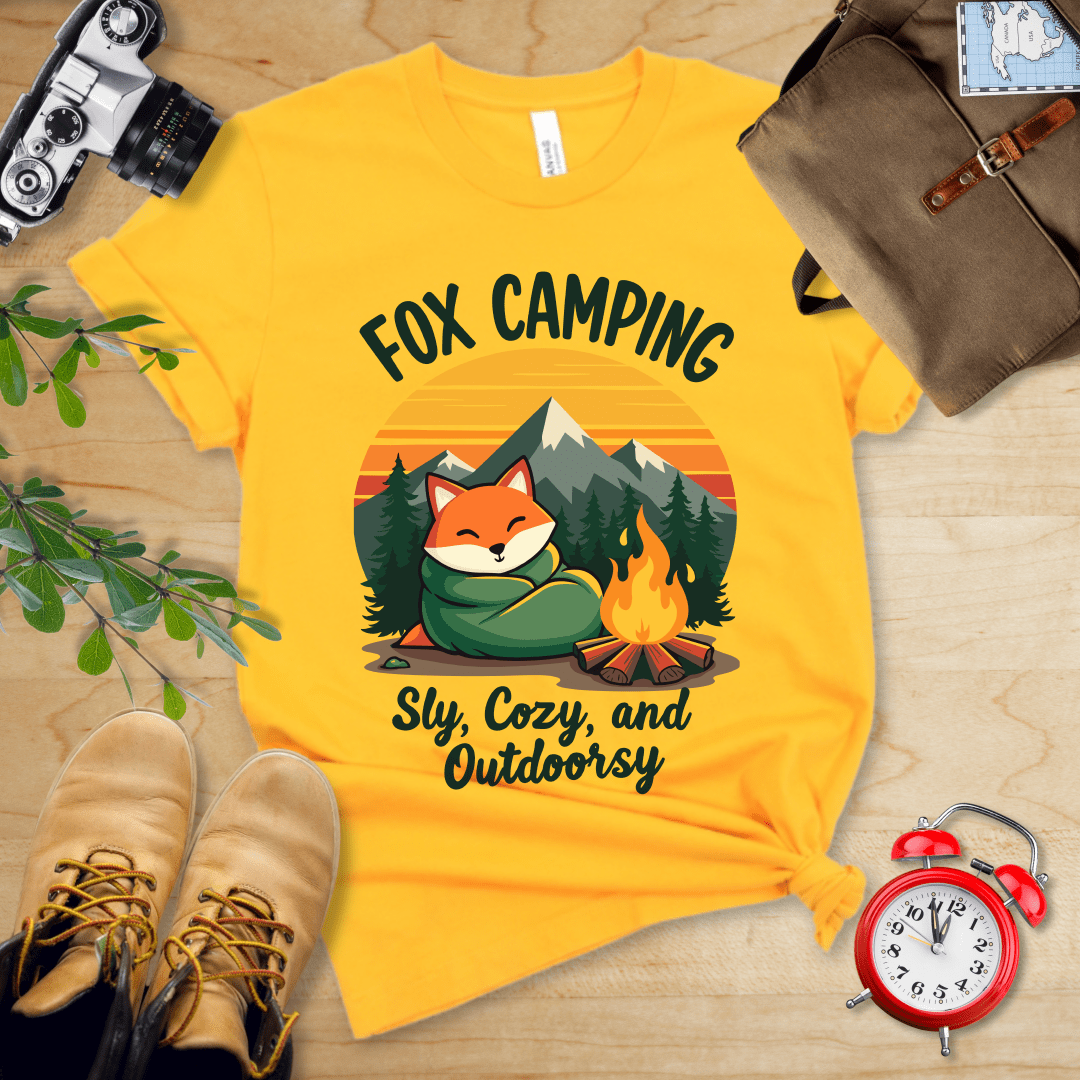 Hike Tee T-Shirt Gold / S Fox Camping Crew