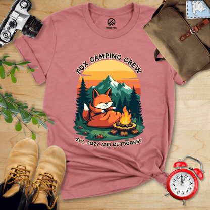 Hike Tee T-Shirt Heather Mauve / S Fox Camping Crew