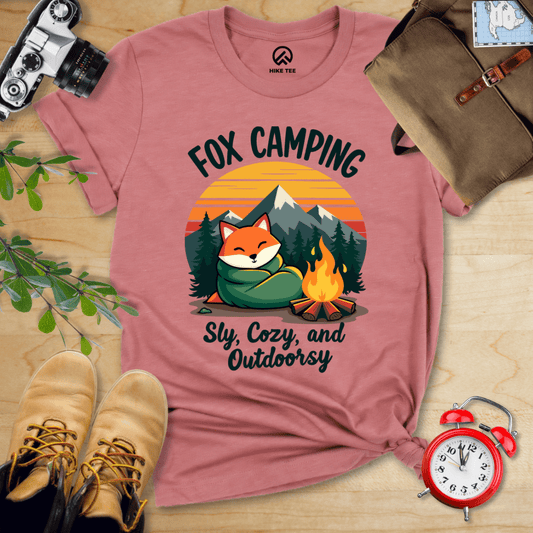 Hike Tee T-Shirt Heather Mauve / S Fox Camping Crew