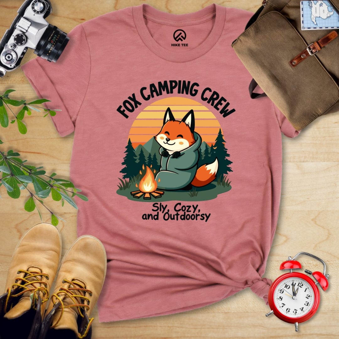 Hike Tee T-Shirt Heather Mauve / S Fox Camping Crew