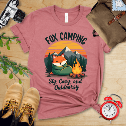 Hike Tee T-Shirt Heather Mauve / S Fox Camping Crew