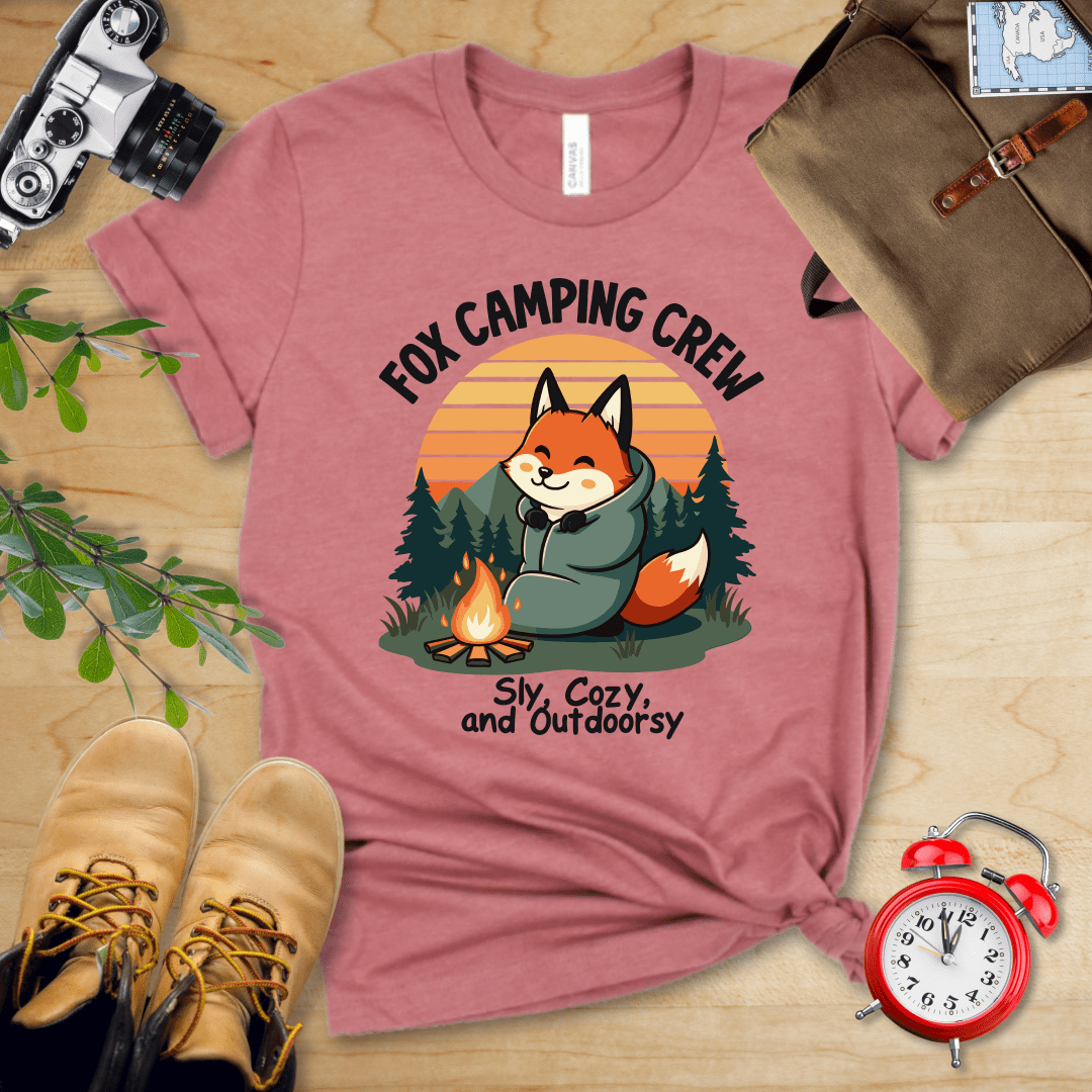 Hike Tee T-Shirt Heather Mauve / S Fox Camping Crew