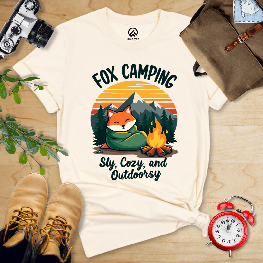 Hike Tee T-Shirt Natural / S Fox Camping Crew