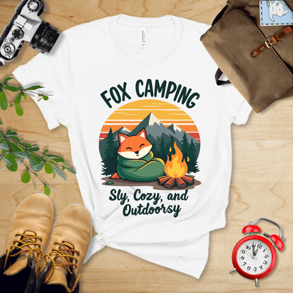 Hike Tee T-Shirt White / S Fox Camping Crew