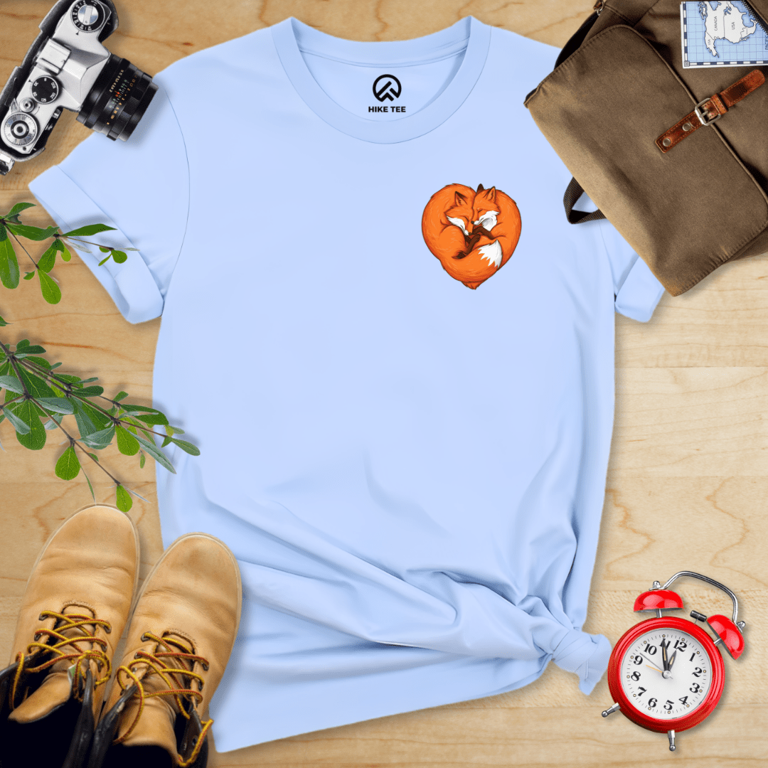 Hike Tee T-Shirt Baby Blue / S Fox Heart Shirt