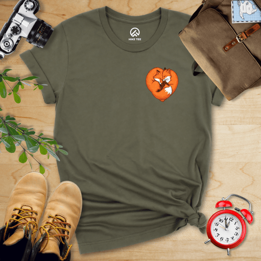 Hike Tee T-Shirt Military Green / S Fox Heart Shirt