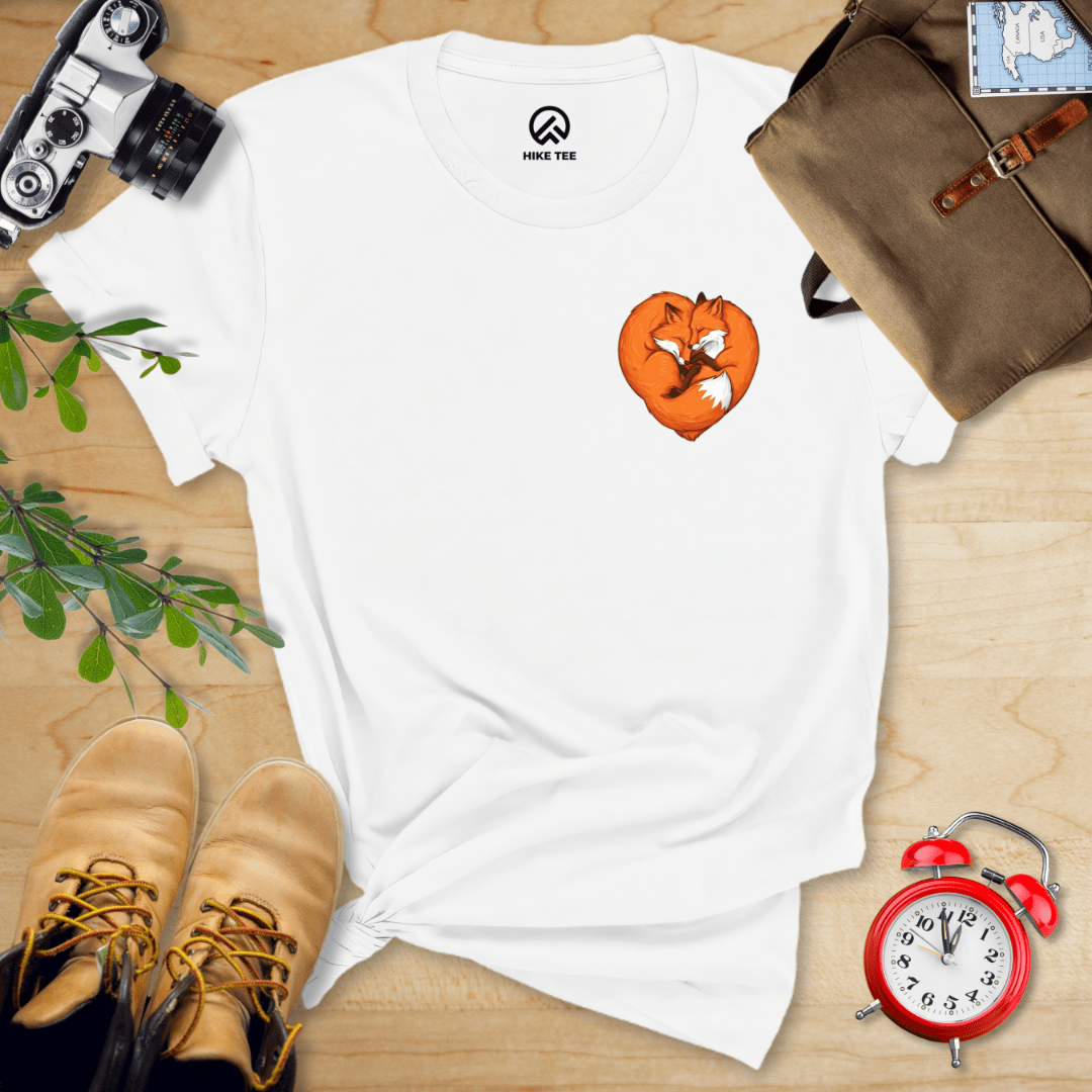 Hike Tee T-Shirt White / S Fox Heart Shirt
